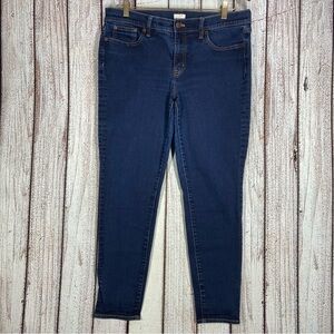 J Crew Jeans Womens Size 31/28 Blue Stretch Mid Rise Skinny